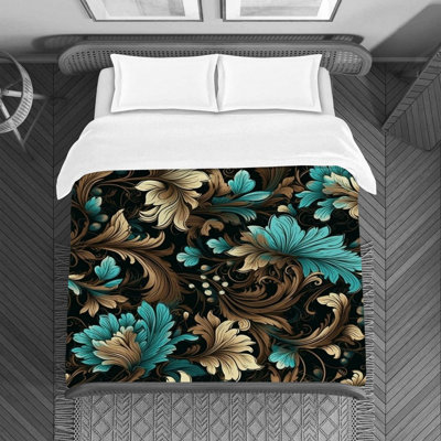 Polyester Floral Duvet Cover