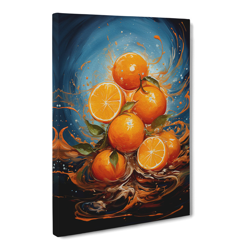 Orange Fruit Symbolism - Wrapped Canvas