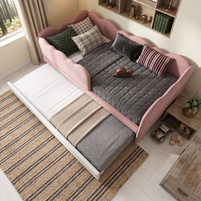 Upholstered Daybed with Trundle