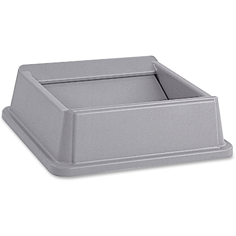 Couvercle supérieur à balançoire carrée intouchable, Gris