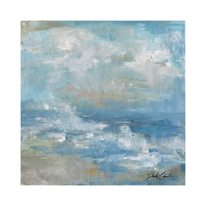 Reproduction d’art, "Water Murmurii" par Debi coules, H 18 po x l 18 po x 1,5 po, Toile tendue, Pas de tapis