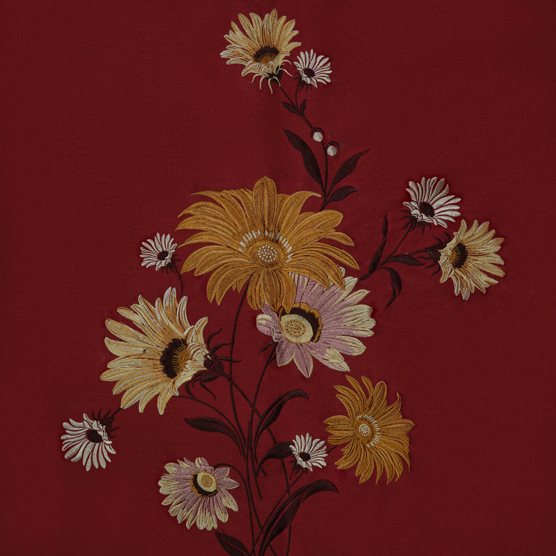 Tissu rose, Rouge