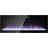 50" Recessed Thin Tempered Glass Front Wall Mounted Electric Fireplace With Remote And LED Light Heater-2100992599