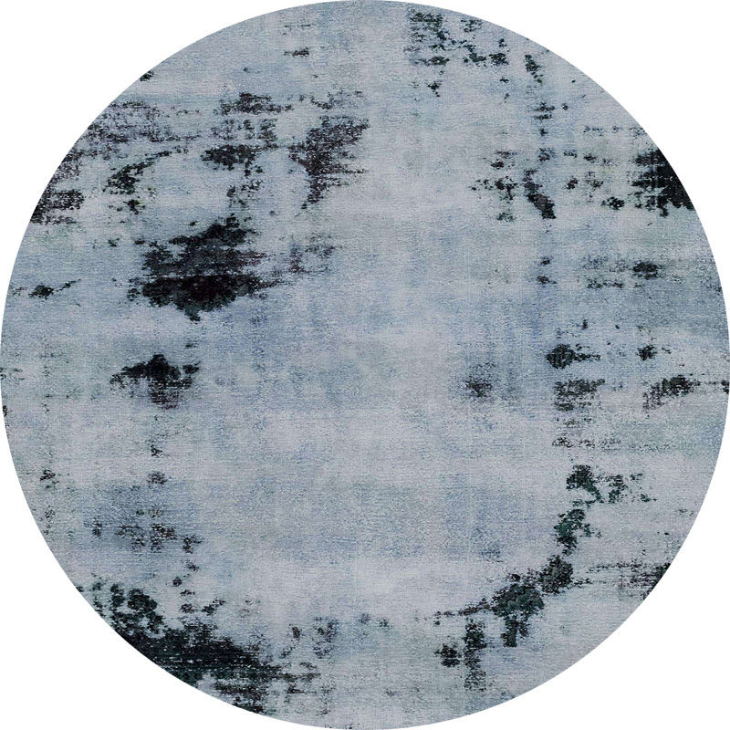 Abstract Indoor Rug, Round 4'
