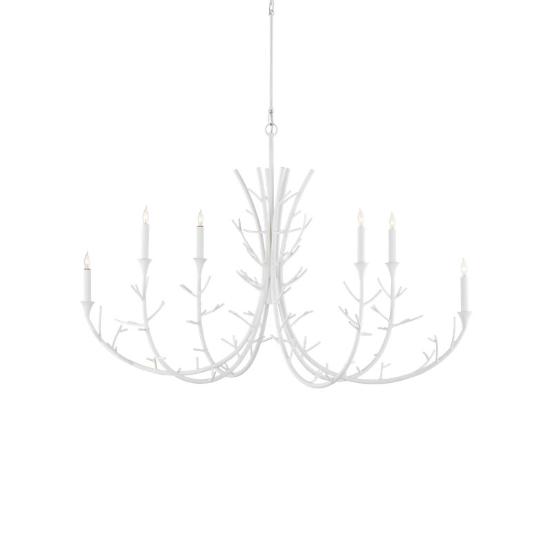 Twiggy 6 - Light Wrought Iron Chandelier
