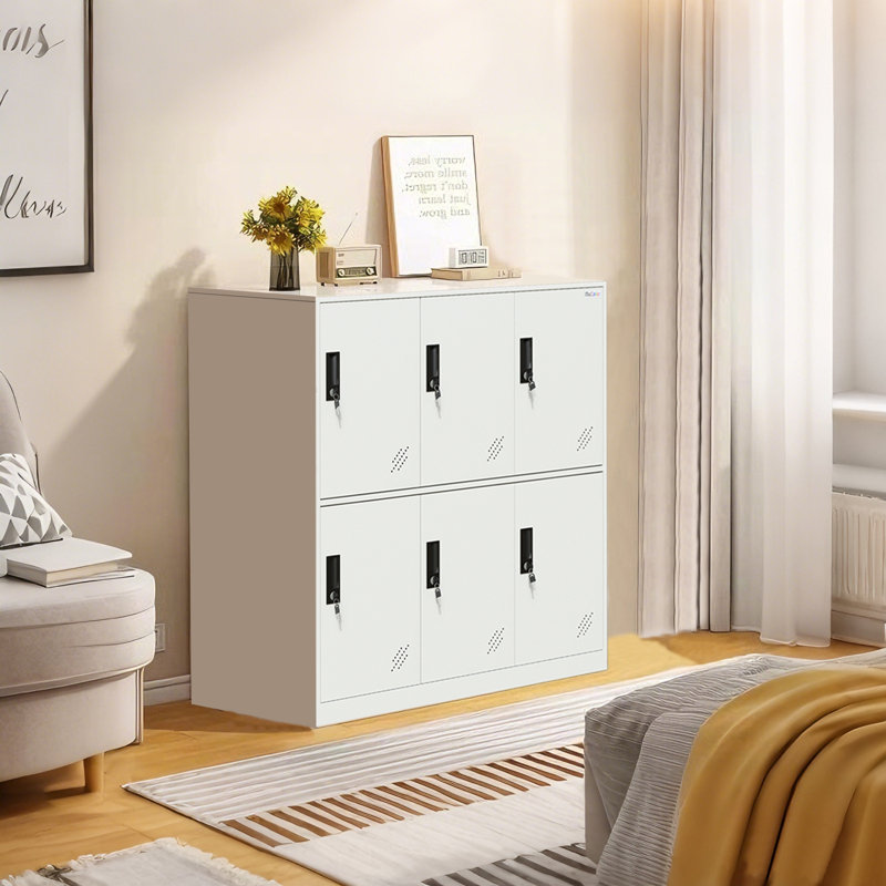 Metal 90cm Storage Cabinet with Handle
