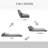 Convertible Floor Sofa Chair, Folding Couch Bed, Guest Chaise Lounge With 2 Pillows, Adjustable Backrest And Headrest-484813897-484813898
