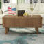 Table basse à plateau relevable 3 en 1, tables basses convertibles cannelées