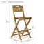 Altavista Outdoor Teak Bar Stool