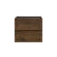 Armoire murale 24 W-105, noyer, sans lavabo, 2 tiroirs, pré-assemblé, compartiment de tiroir spacieux, attrait tendance sans capacité, style moderniste
