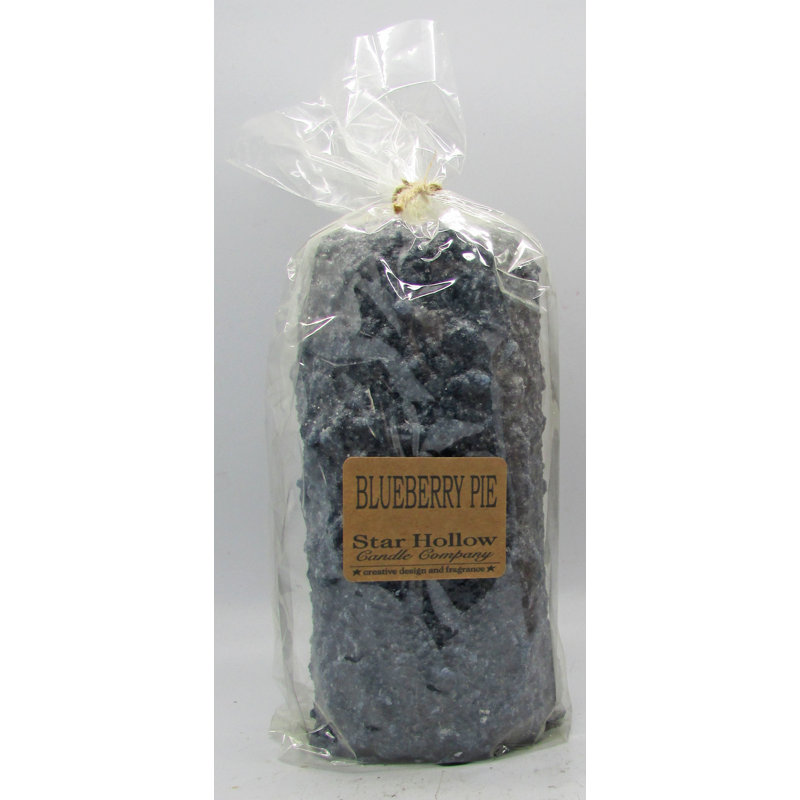 Blueberry Pie Scented Novelty Candle, Big Fatty 4" H x 3.5" W x 3.5" D
