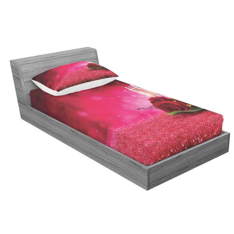 Microfiber Sheet Set, Twin Sheet Set with Fitted Sheet