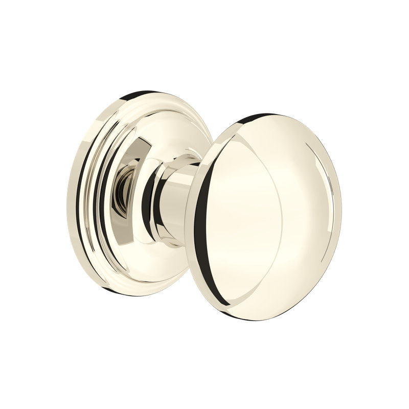 Small Button Drawer Pull Knobs, Polished Nickel