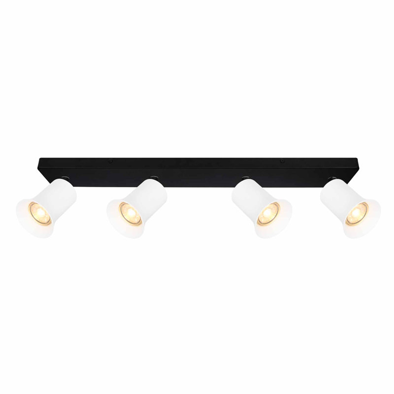 Sidor Flush Mount, Black/, White