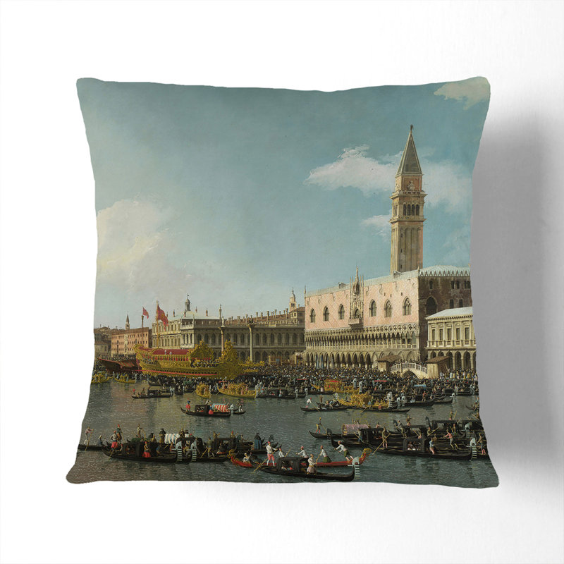 Ascension Day Vol.2 Square Throw Cushion, 55cm H x 55cm W x 20cm D, White