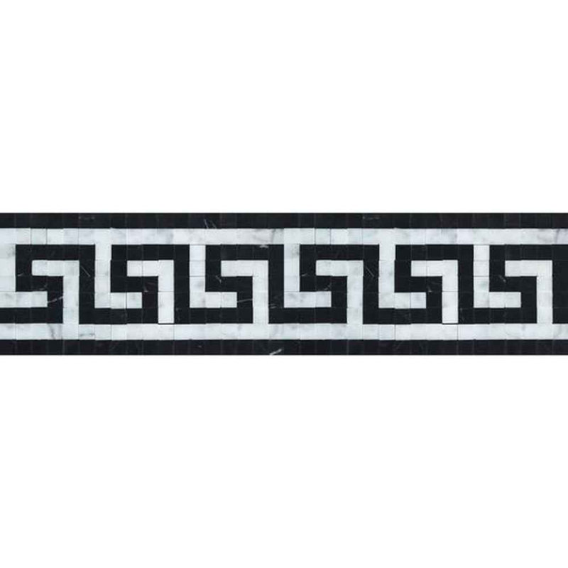 Blanc Carrara, Noir poli