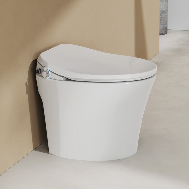 Siège et couvercle de toilette allongés