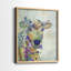 Fantastic Florals Cow - reproduction encadrée de qualité supérieure - prête à être accrochée - aucun clou requis - aucun clou requis-1550872507-1550872501