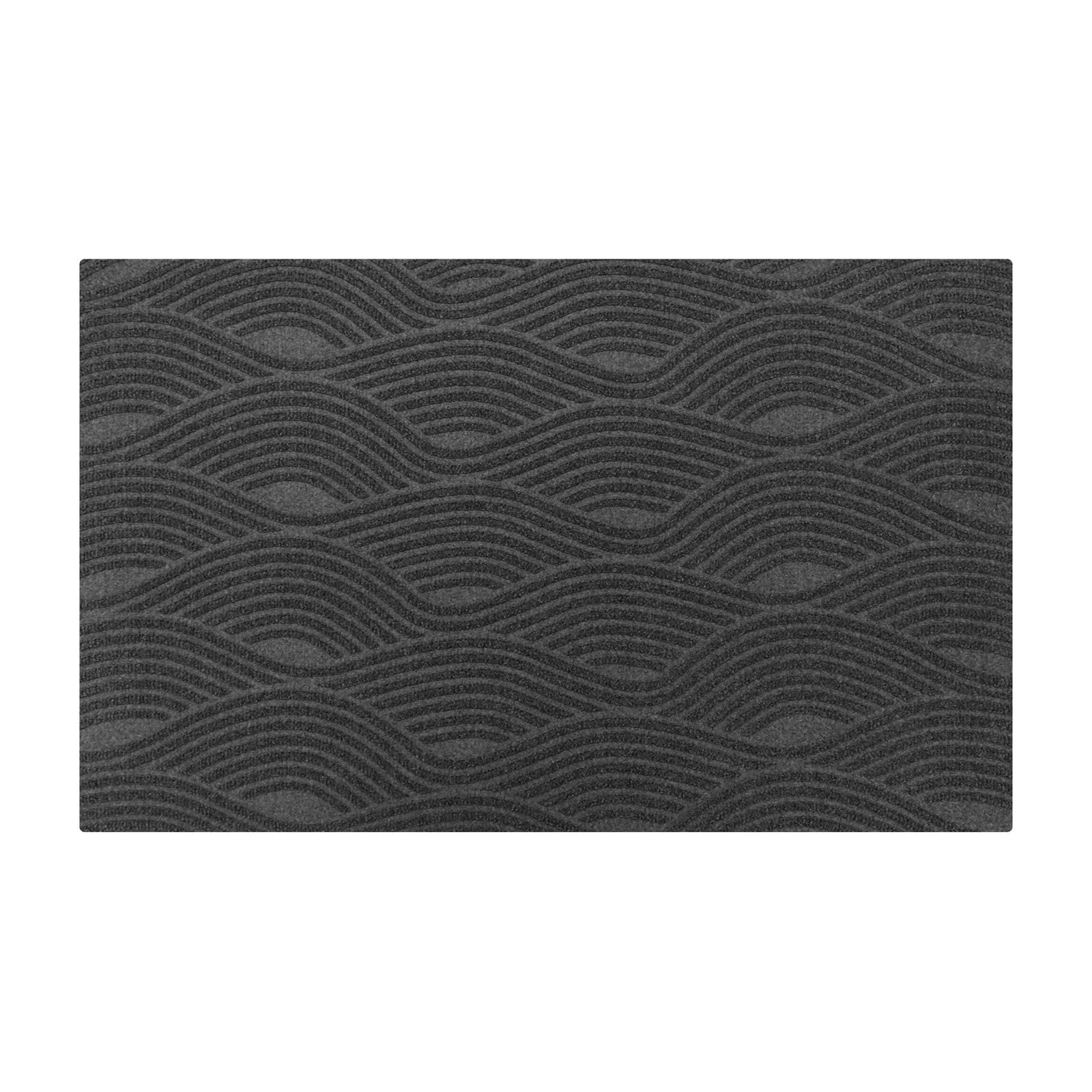 WaterHog Luxe Waves Non-Slip Doormat, Graphite