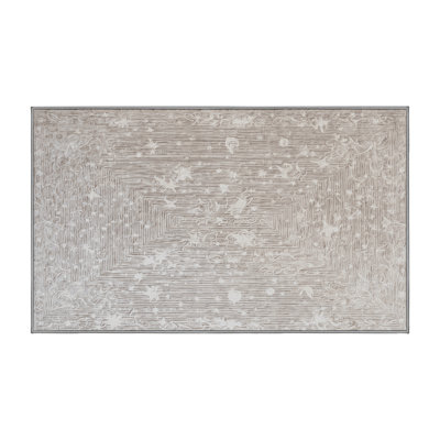 Tapis gris lavable à la machine