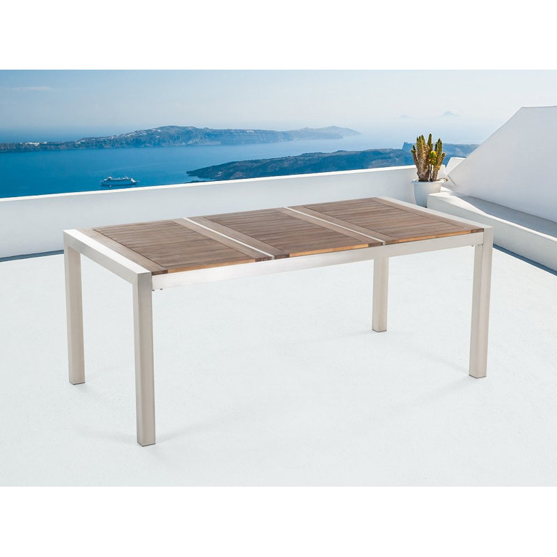 Seto Rectangular Wicker Outdoor Dining Table , 180cm cm W 90cm cm D