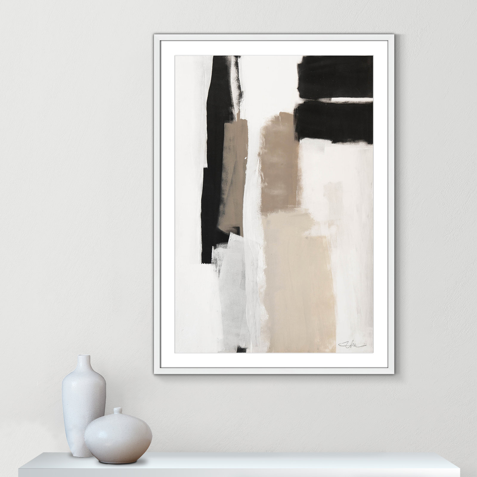Earth Scapes II by Casa Fine Arts, 41.5" H x 29.5" W x 1.25" D, White Matted Picture Framed