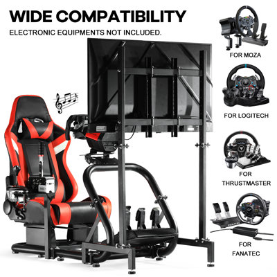 Fauteuil de jeu et de course ergonomique avec haut-parleurs intégrés Inbox Zero