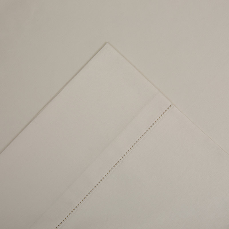 Ensemble de draps 100% coton à longues fibres 525 fils Pointehaven, Très grand lit, Ivoire ivoire