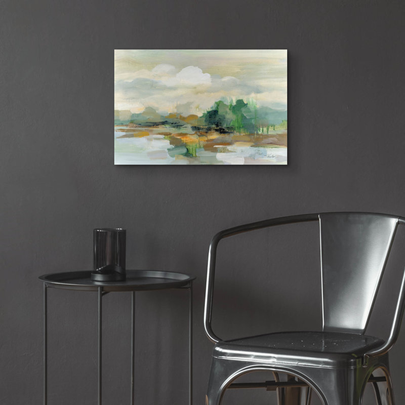 «Clear Horizon» par Silvia Vassileva, art mural en verre acrylique, H 16 po x l 24 po