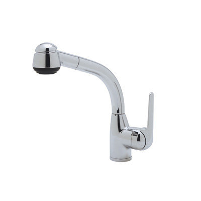 Pullout One Handle Single Hole Side Metal Lever De Lux Kitchen Faucet