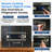 Electronic Fingerprint Safe Box with Touchscreen Keypad and Combination Lock, Includes 2 Owner Keys and 2 Master Keys (Black)