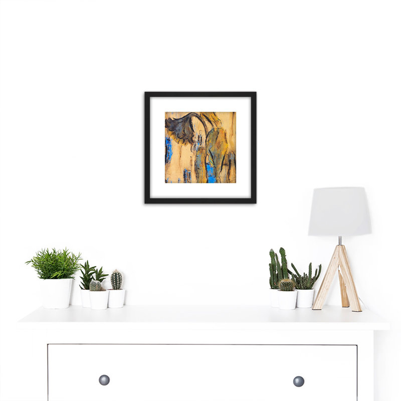 Rohlfs Withered Sunflowers Blue by Rohlfs - Single Picture Frame Painting