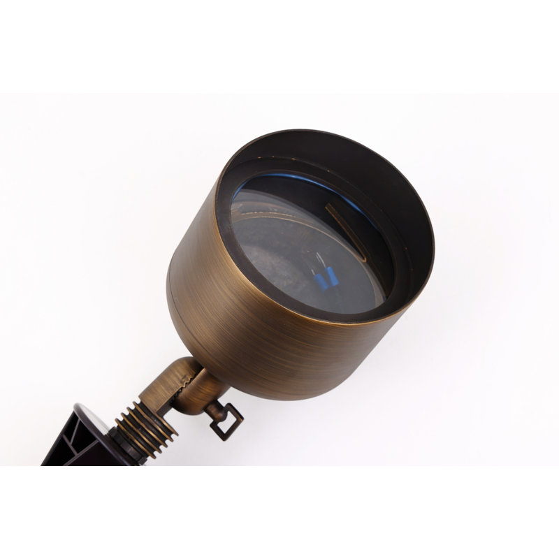 Projecteur basse tension en laiton antique Aera