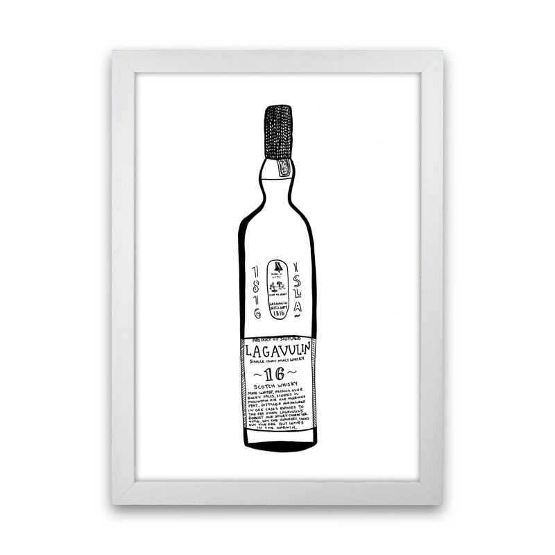 Lagavulin by Carissa Tanton - Print, White Framed, 88cm H x 64cm W x 3cm D