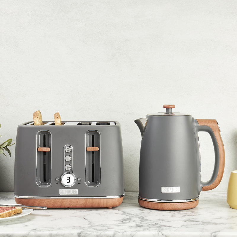 HADEN 1.7L Stainless Steel Kettle, Gray