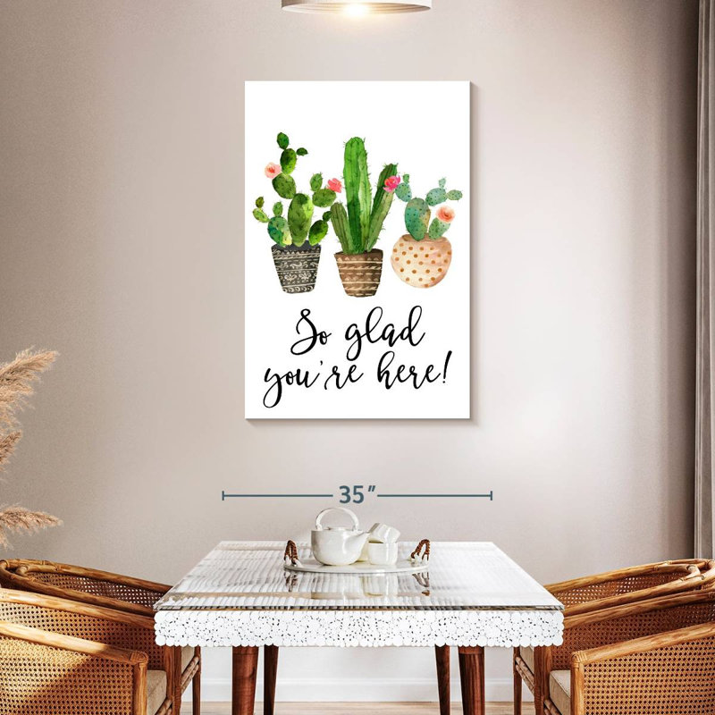 Harnek So Glad You're Here, 45" H x 30" W