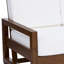 Causeuse d'extérieur en bois de teck massif Gustina avec coussin et accoudoirs-1118500621-1118507691