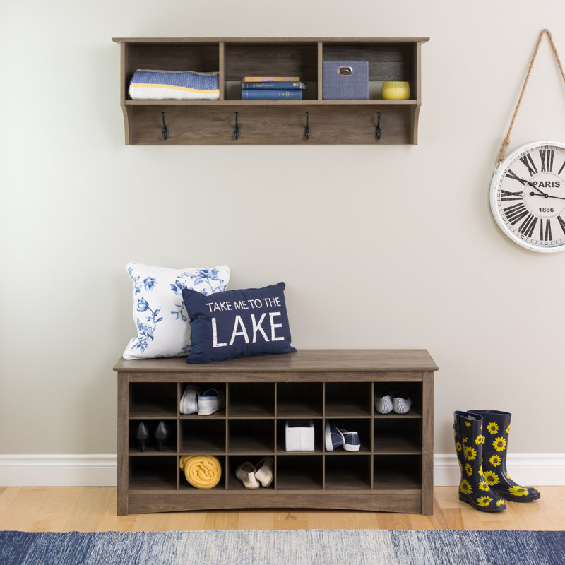 Everlene Wall 4 - Hook Wall Mounted Coat Rack