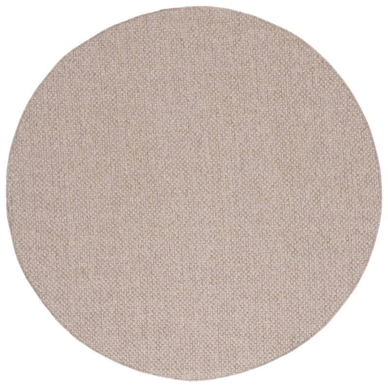 Sisal All-Weather Performance Indoor/Outdoor Area Rug, Round 6'7"