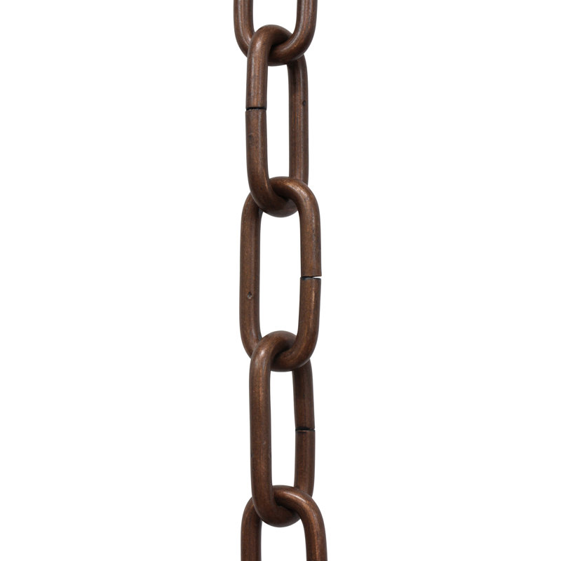 Chaîne de lustre décorative à maillons standard, Cuivre antique, H 36 po x l 1,02 po x P 0,25 po