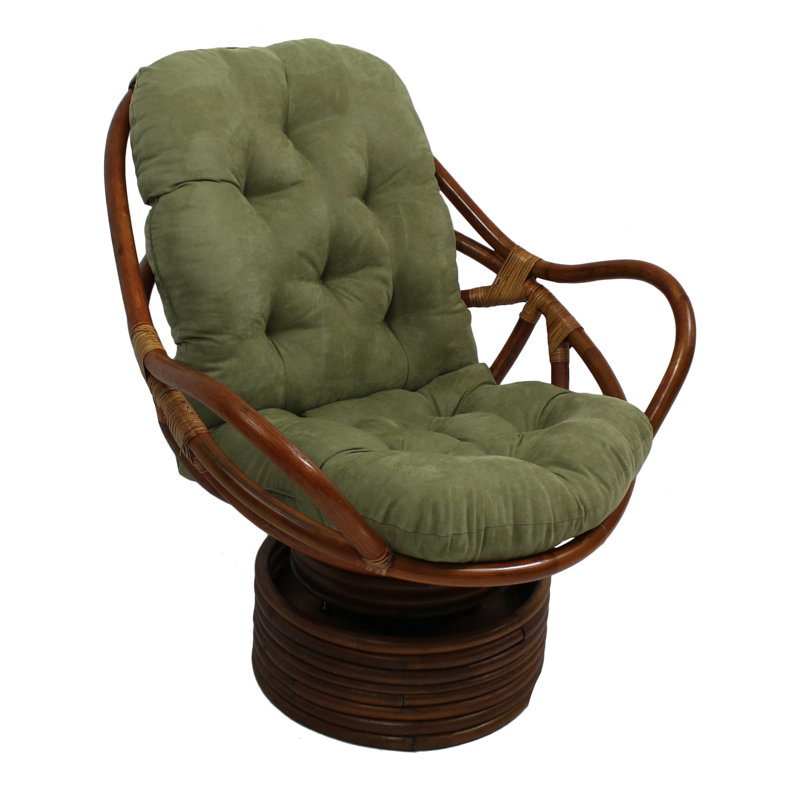 Coussin de chaise longue, Sergé uni - sauge