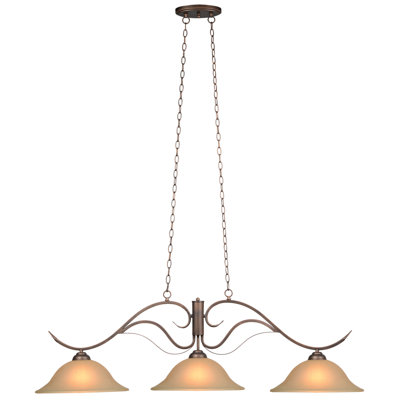 3 SHADE MONACO FIXTURE OIL RUBBED BRONZE