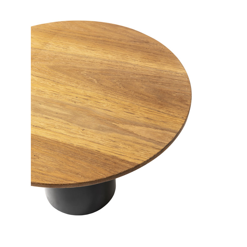 Mush Solid Wood End Table, Cognac, 12.5" H x 19.75" W x 19.75" D