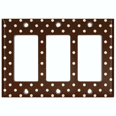 Patterned 3 - Gang Rocker Standard Wall Plate