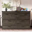 Armoire lit escamotable Murphy avec station de charge, lit plateforme pliable multifonctionnel avec 1 grand tiroir de rangement pour chambre d'amis, petite chambre-526741514-526741512