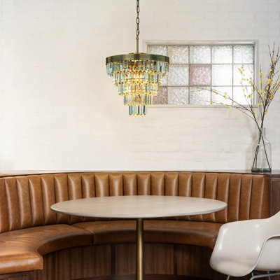 Alax Mid-Century Modern Crystal Chandelier for Dining room
