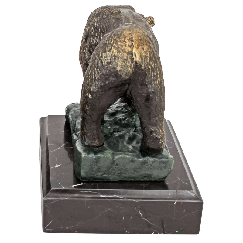 Figurine en fonte de l’ours de la rue murale