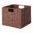 3-Pc Woven Rope Basket Set; Foldable; Walnut-1087029120
