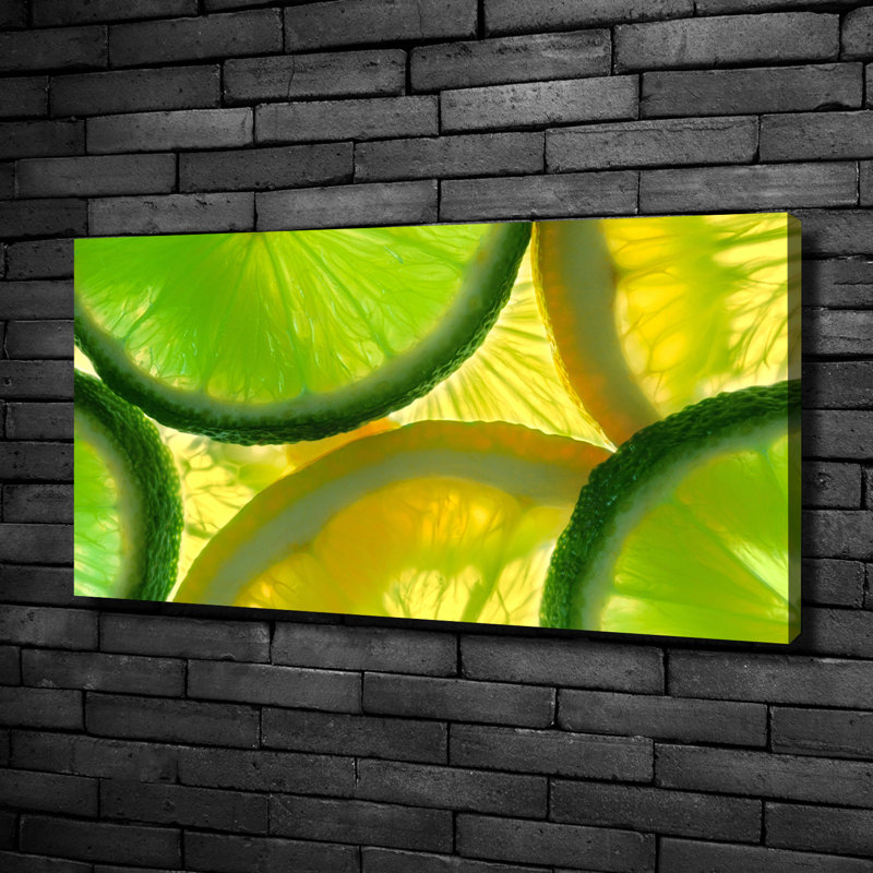 Lime And Lemon - No Frame Print on Canvas