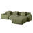 Boneless 113" Modular Sectional Sofa Filled With Foam-173642532